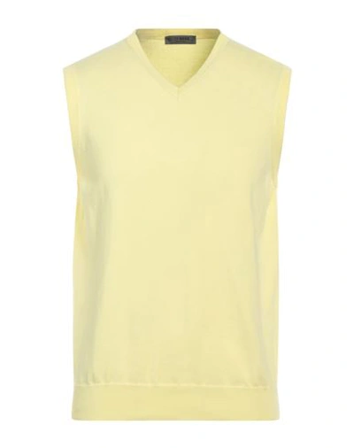 Shop +39 Masq Man Sweater Light Yellow Size 46 Cotton
