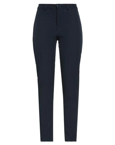 Shop Sandro Ferrone Woman Pants Navy Blue Size 4 Polyester, Elastane