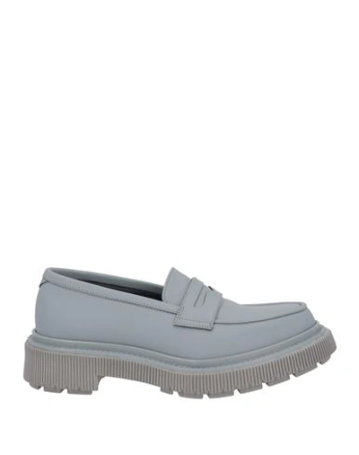 Shop Adieu Woman Loafers Grey Size 8 Calfskin