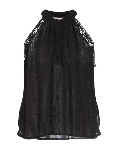 Shop Jucca Woman Top Black Size 6 Cotton