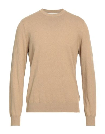Shop Only & Sons Man Sweater Sand Size Xl Recycled Cotton, Recycled Polyester In Beige