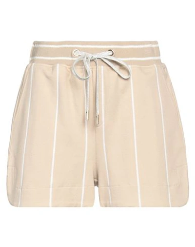 Shop Eleventy Woman Shorts & Bermuda Shorts Beige Size S Cotton, Viscose