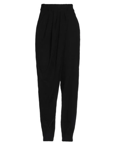 Shop Emporio Armani Woman Pants Black Size 12 Virgin Wool