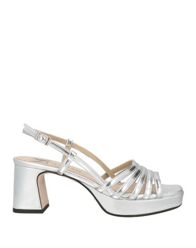 Shop Marian Woman Sandals Silver Size 8 Leather