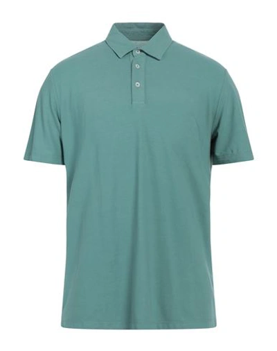 Shop Altea Man Polo Shirt Sage Green Size L Cotton