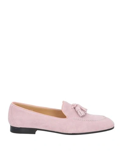 Shop Doucal's Woman Loafers Light Pink Size 8 Leather