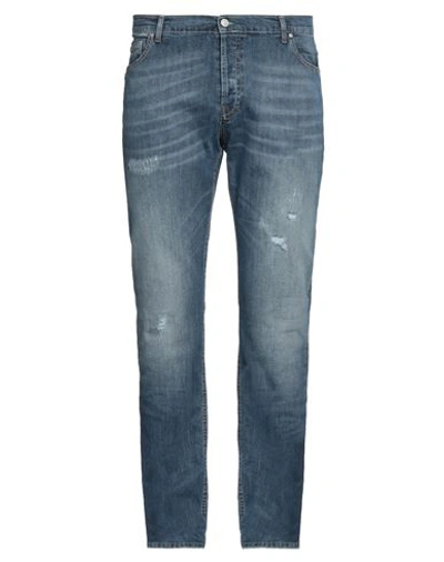 Shop Grey Daniele Alessandrini Man Jeans Blue Size 40 Cotton, Elastane