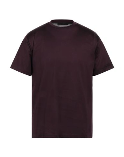 Shop Low Brand Man T-shirt Deep Purple Size 3 Cotton