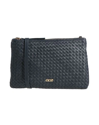 Shop Exte Woman Cross-body Bag Midnight Blue Size - Leather