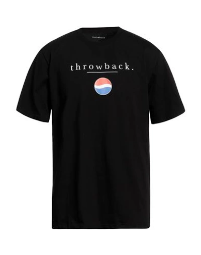 Shop Throwback . Man T-shirt Black Size Xl Cotton