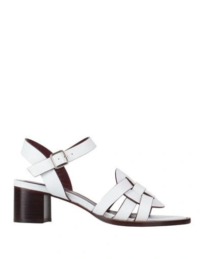 Shop Avril Gau Woman Sandals White Size 7 Leather