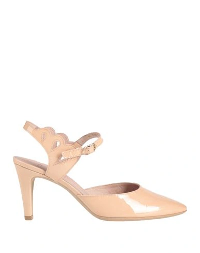 Shop Wonders Woman Pumps Blush Size 9 Leather In Pink