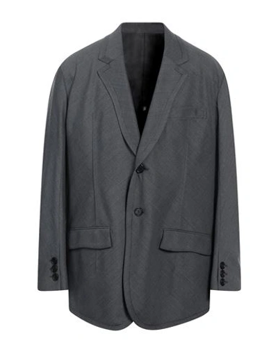 Shop Undercover Man Blazer Grey Size 4 Wool, Polyester