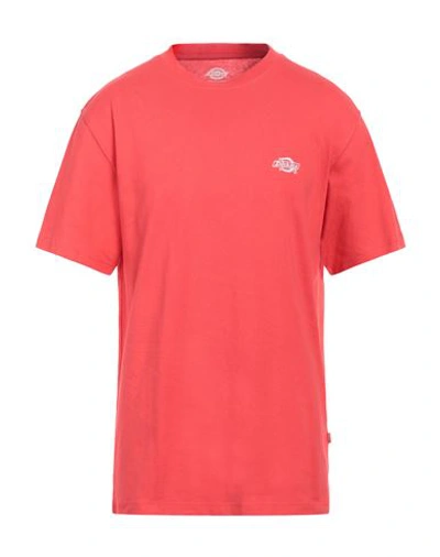 Shop Dickies Man T-shirt Red Size Xl Cotton