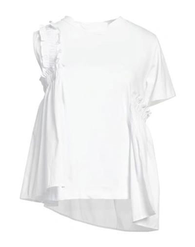 Shop Rose A Pois Rosé A Pois Woman T-shirt White Size 8 Cotton, Elastane