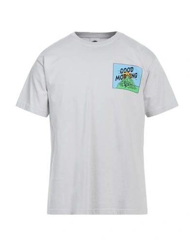 Shop Good Morning Tapes Man T-shirt Light Grey Size Xl Organic Cotton