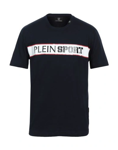 Shop Plein Sport Man T-shirt Midnight Blue Size Xxl Cotton
