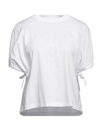 Karl Lagerfeld Woman T-shirt White Size Xxl Organic Cotton In White