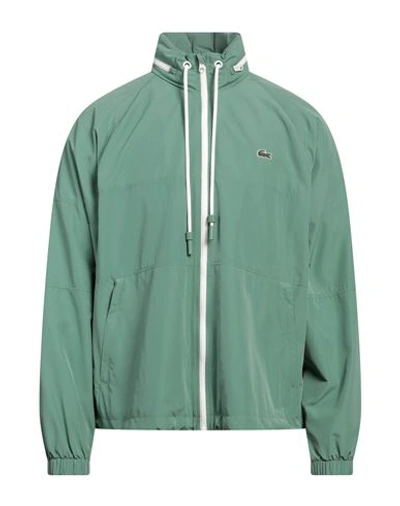 Shop Lacoste Man Jacket Green Size 40 Polyester