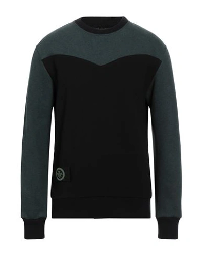 Mr & Mrs Italy Man Sweatshirt Black Size 38 Virgin Wool, Cotton, Lyocell In Black