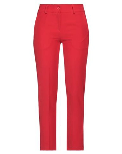 Shop Kate By Laltramoda Woman Pants Red Size 8 Polyester, Rayon, Elastane