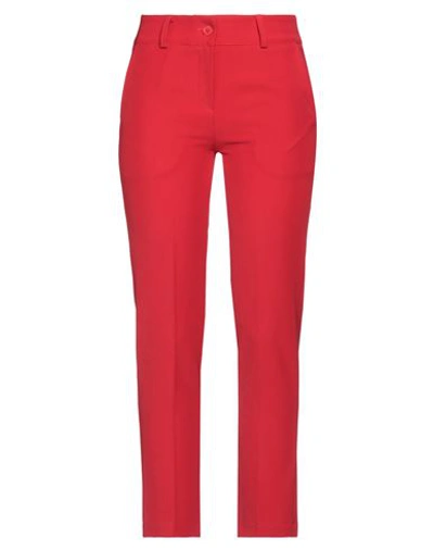 Kate By Laltramoda Woman Pants Red Size 8 Polyester, Rayon, Elastane In Red