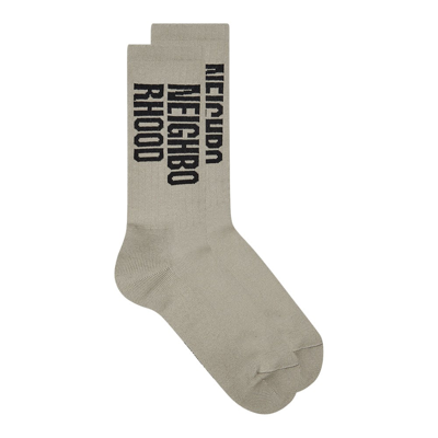 Shop Neighborhood Id Logo Socks In Grey