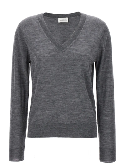 Shop P.a.r.o.s.h V-neck Sweater Sweater, Cardigans In Gray