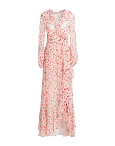 Shop Alessia Zamattio Woman Maxi Dress Pink Size 6 Silk