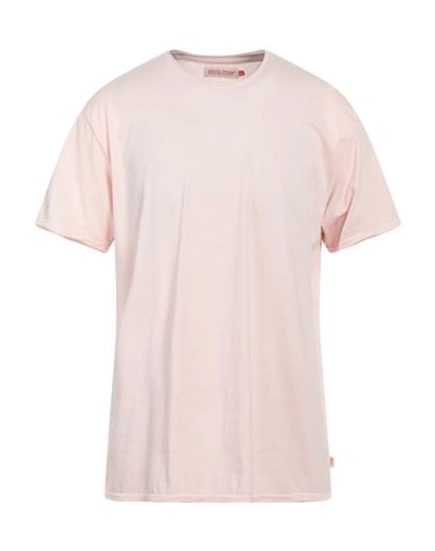 Shop Revolution Man T-shirt Light Pink Size Xxl Organic Cotton