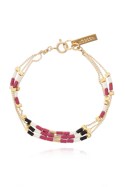 Shop Isabel Marant Embellished Bracelet In Gold