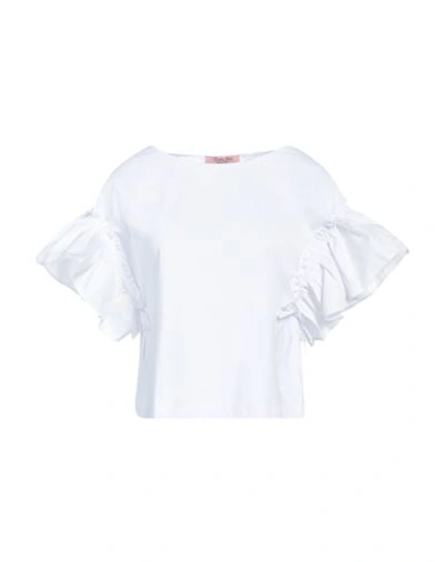 Shop Rose A Pois Rosé A Pois Woman T-shirt White Size 10 Cotton, Elastane