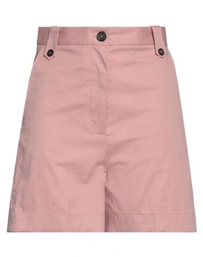 Shop Ps By Paul Smith Ps Paul Smith Woman Shorts & Bermuda Shorts Pink Size 8 Cotton, Elastane