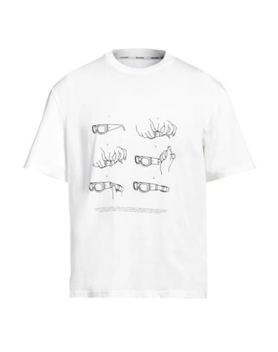 Shop Sunnei Man T-shirt White Size L Cotton