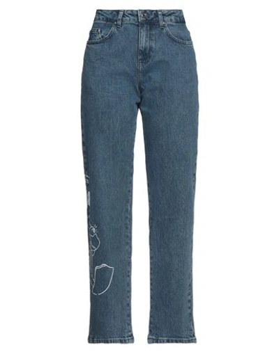 Shop Karl Lagerfeld Woman Jeans Blue Size 29 Cotton, Elastane