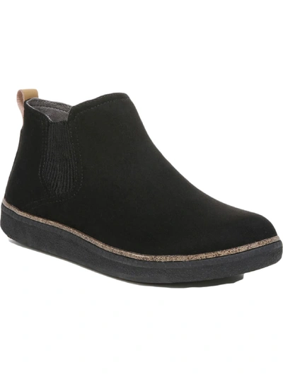 Shop Dr. Scholl's Womens Faux Suede Slip On Chelsea Boots In Black