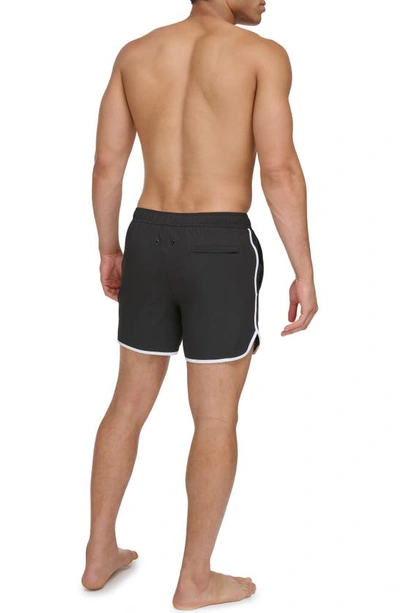 Shop Calvin Klein Pull-on Runner Shorts In Black