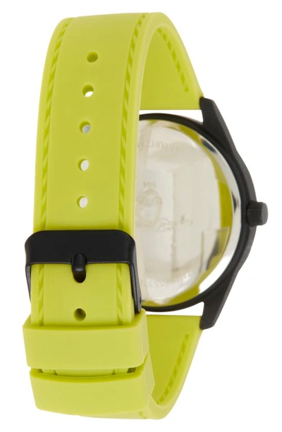I Touch X Ed Hardy Silicone Strap Watch, 40mm In Matte Neon Lime