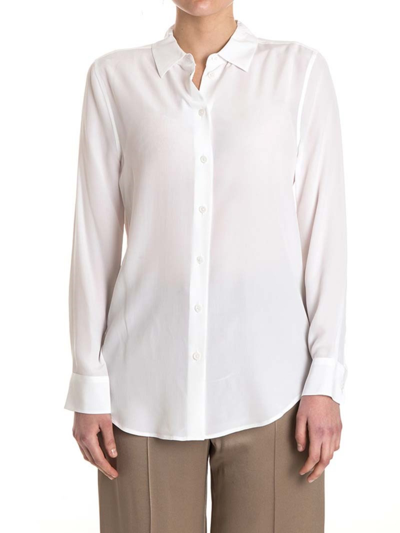 Shop Equipment Silk Shirt In White In Blanco