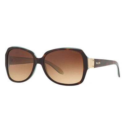 Shop Ralph By Ralph Lauren Ra 5138 601/13 58mm Womens Square Sunglasses In Brown