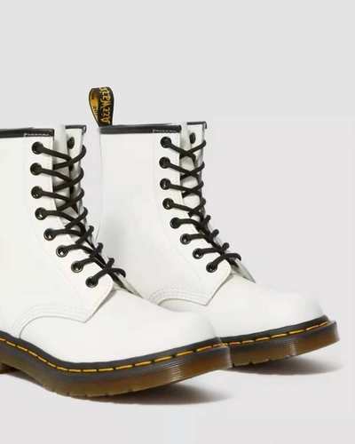 Dr. Martens' Dr.martens 1460 Bex Smooth Lace-up Combat Boots In White