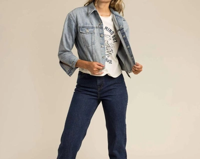 Shop Sendero Provisions Co. Taylor Denim Jacket In Guadalupe Wash In Blue