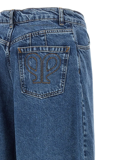 Shop Philosophy Logo Embroidery Jeans Blue