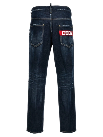 Shop Dsquared2 Skater Jeans Blue