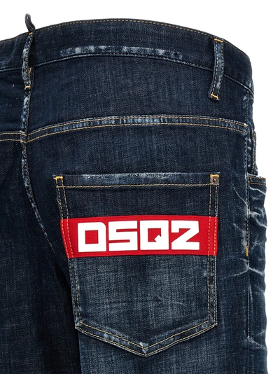 Shop Dsquared2 Skater Jeans Blue