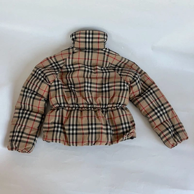 Pre-owned Burberry Checkered Puffy Childrens Jacket