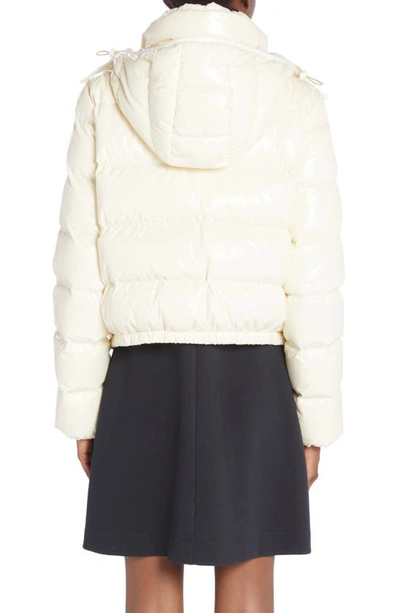 Shop Moncler Andro Hooded Down Puffer Jacket In Yellow