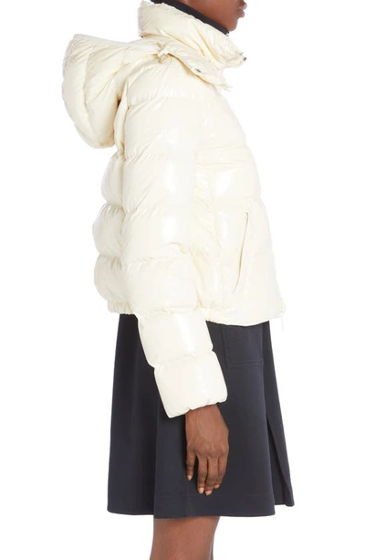 Moncler Andro Hooded Puffer Jacket In Yellow