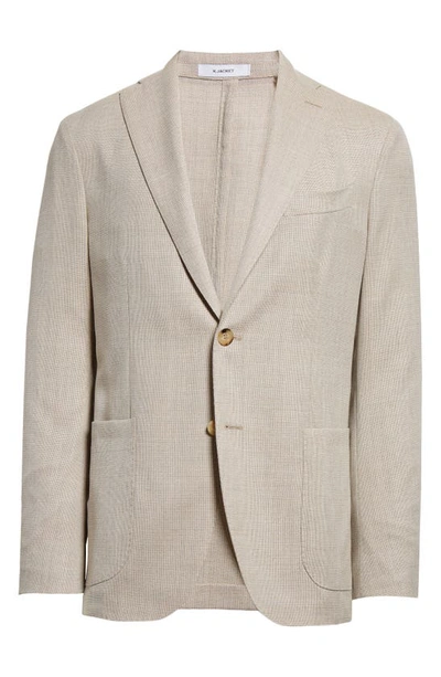 Shop Boglioli Wool Hopsack Sport Coat In Beige