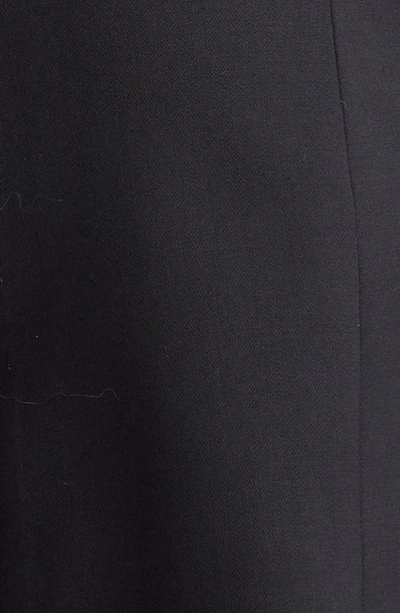 Shop Monse Mixed Media Long Sleeve Stretch Wool Blazer Dress In Black